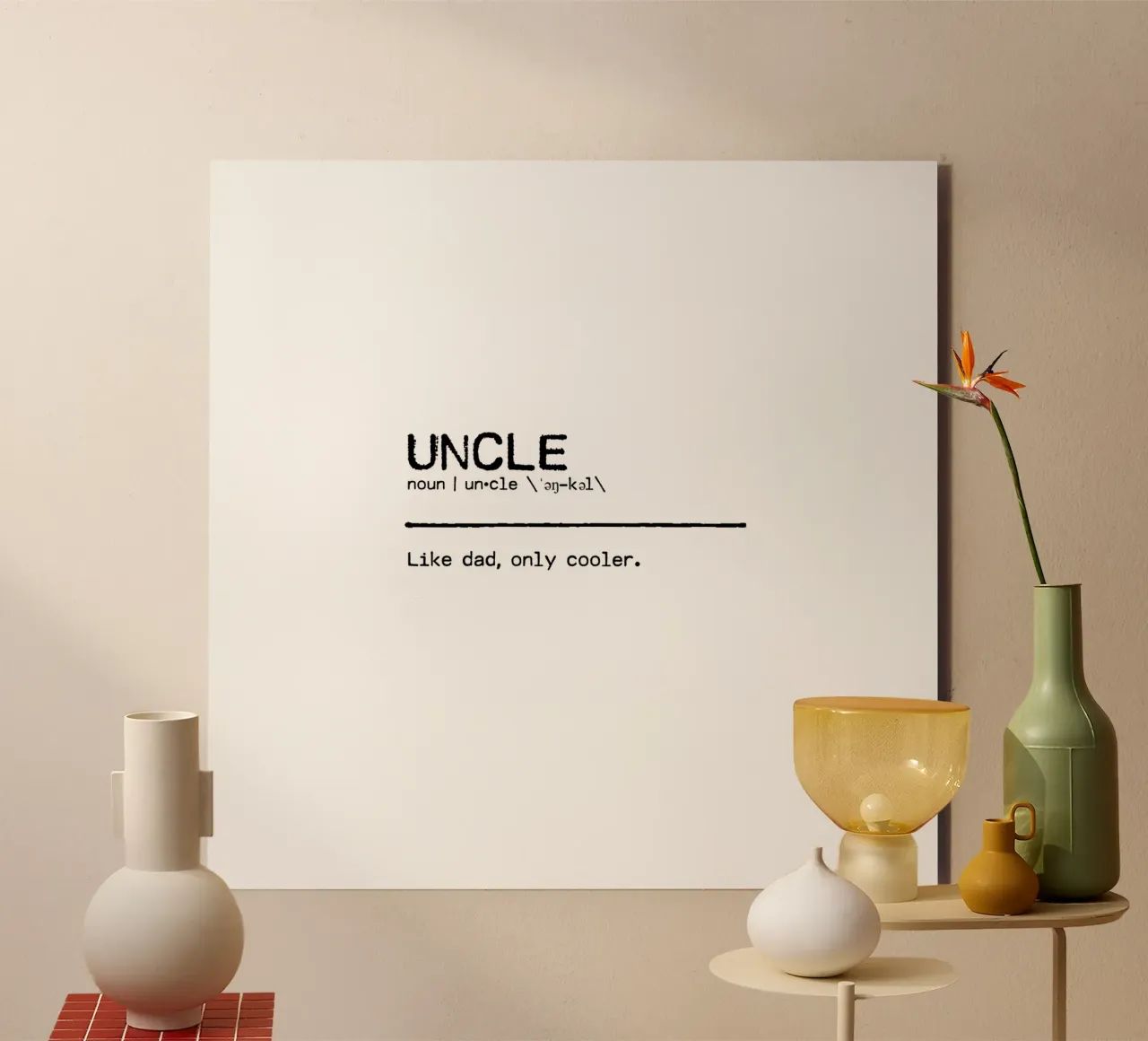Definition Quote - Uncle alluminio dibond da Orara Studio