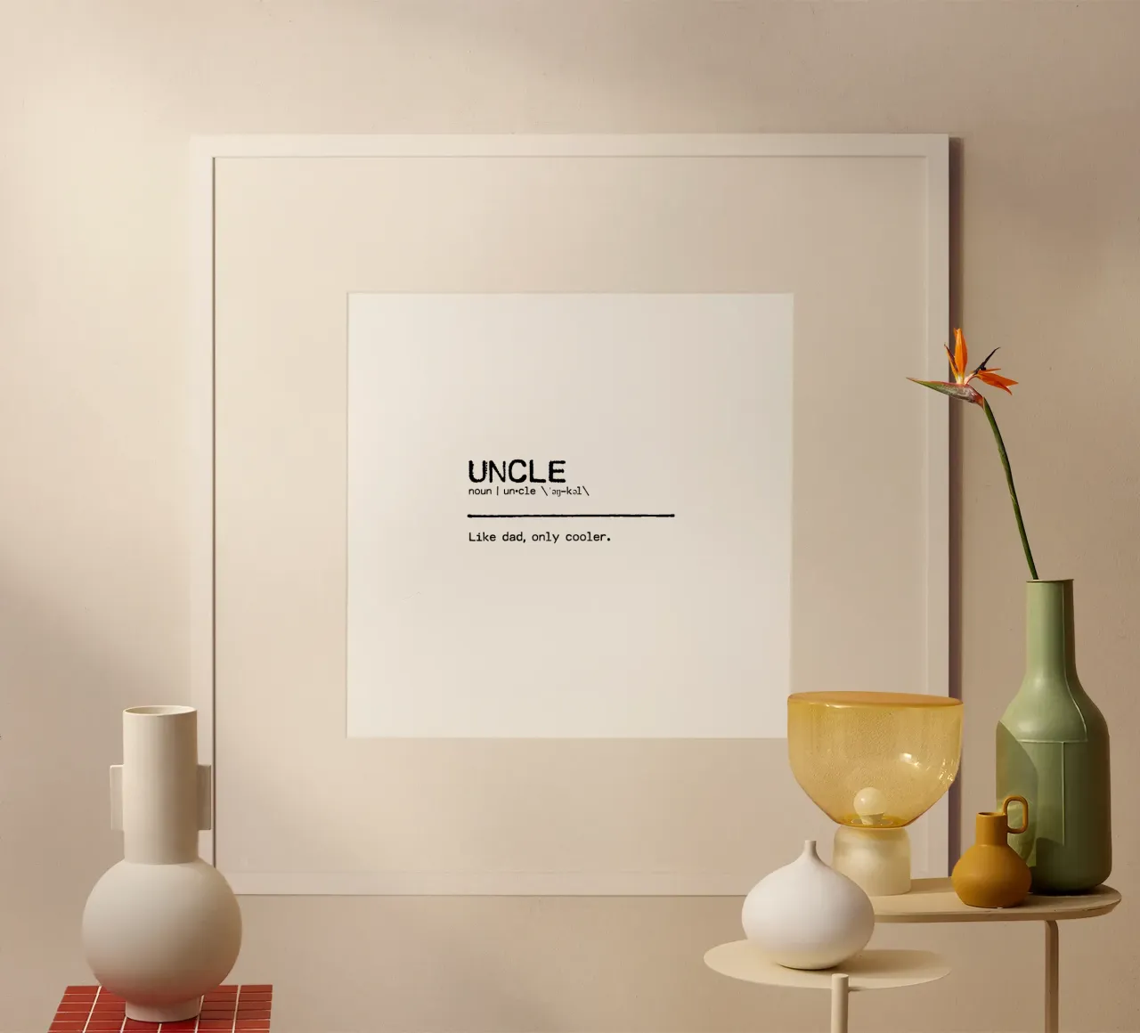 Definition Quote - Uncle poster da Orara Studio