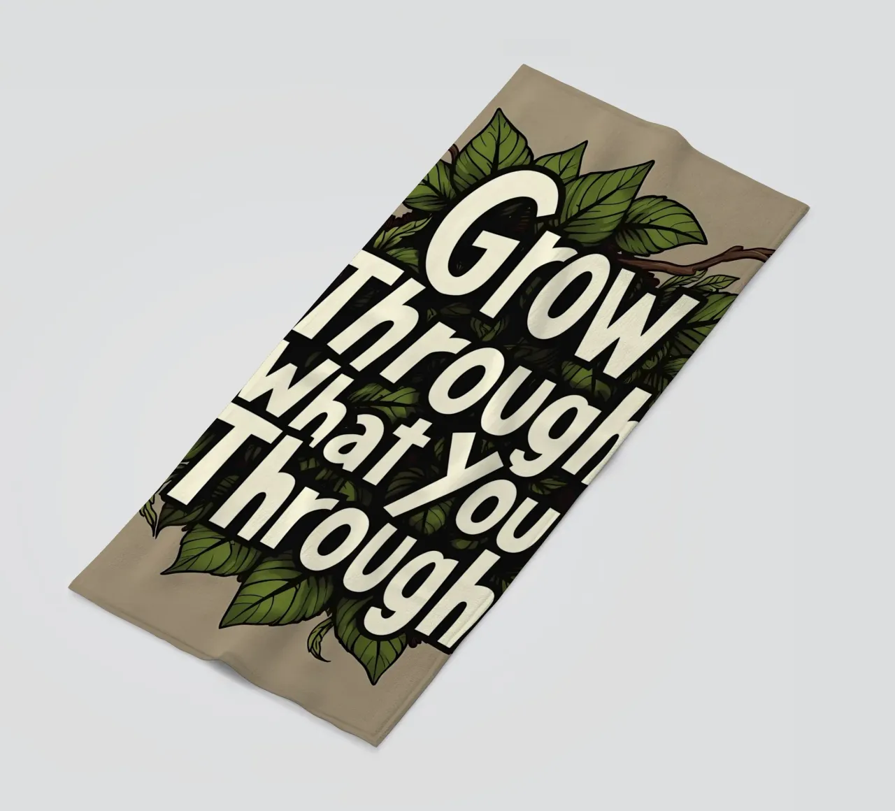 Durchwachsen Strandtuch von inspirational quote