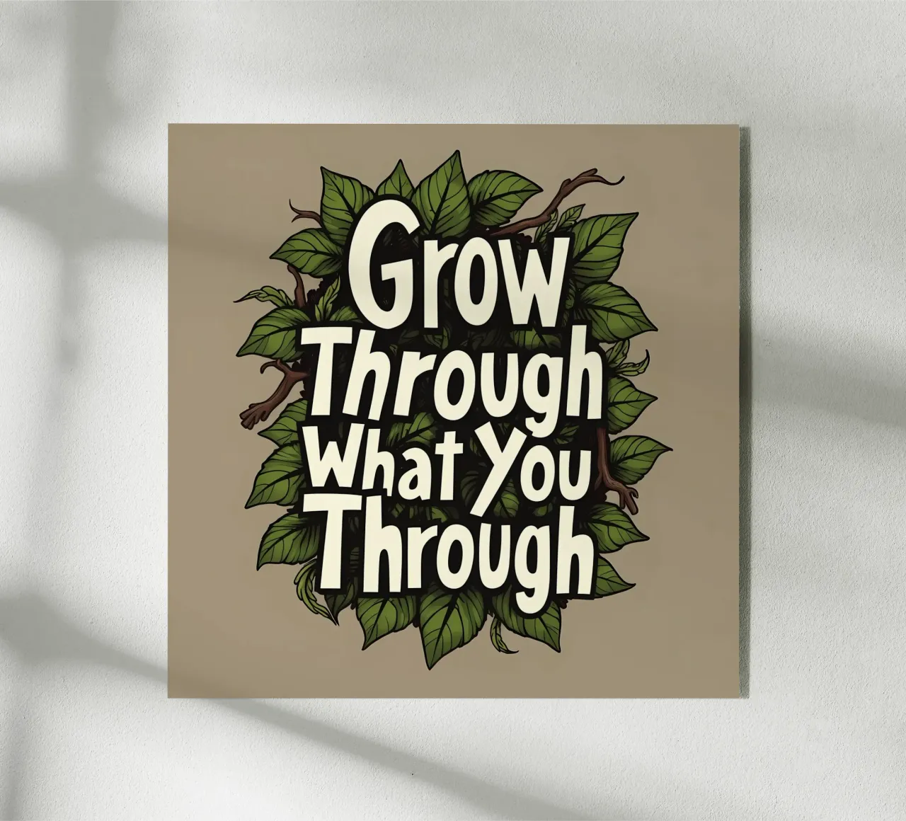 Grandir grâce à elle plexiglas de inspirational quote