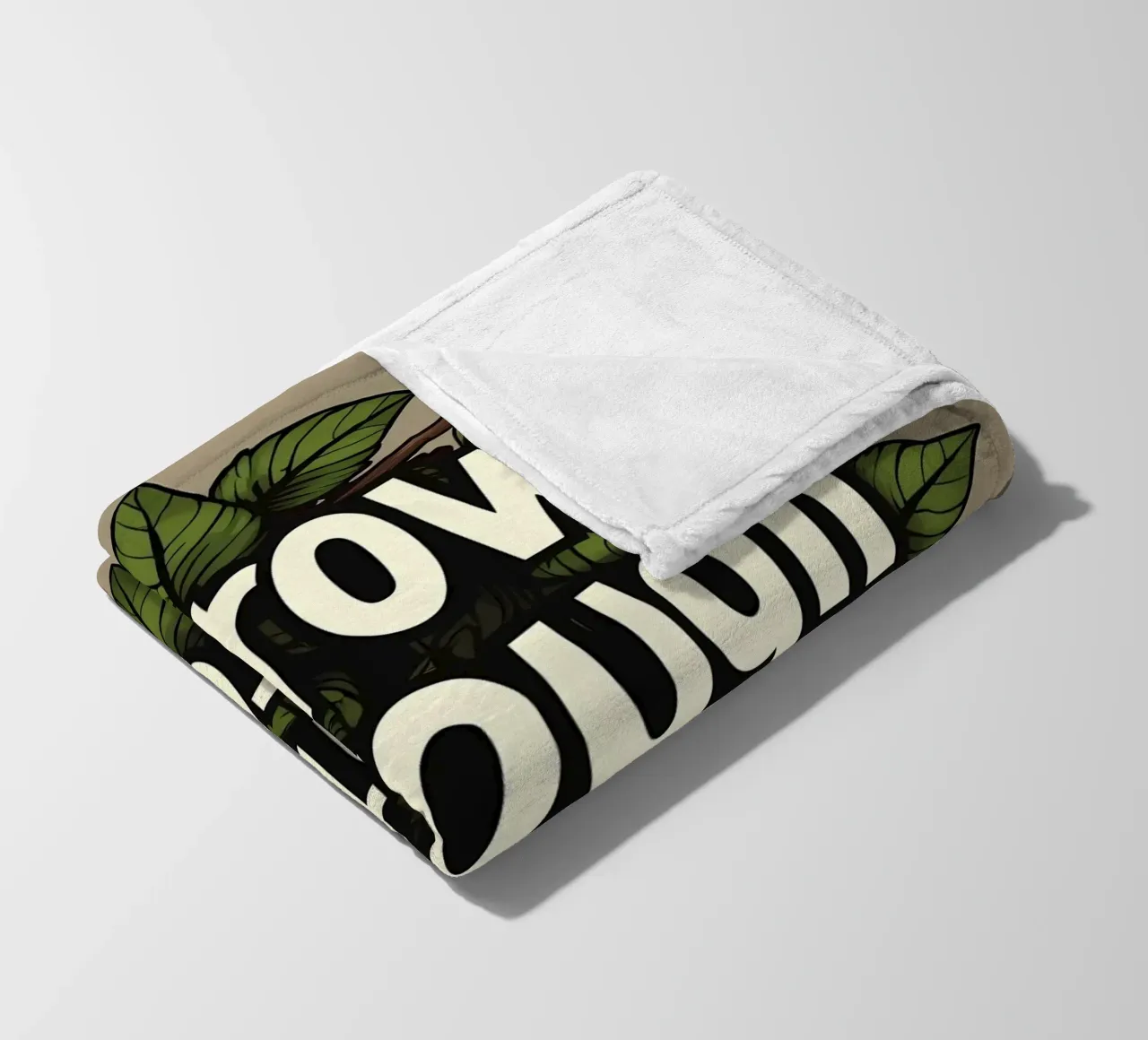 Crescere attraverso di essa coperta in pile da inspirational quote