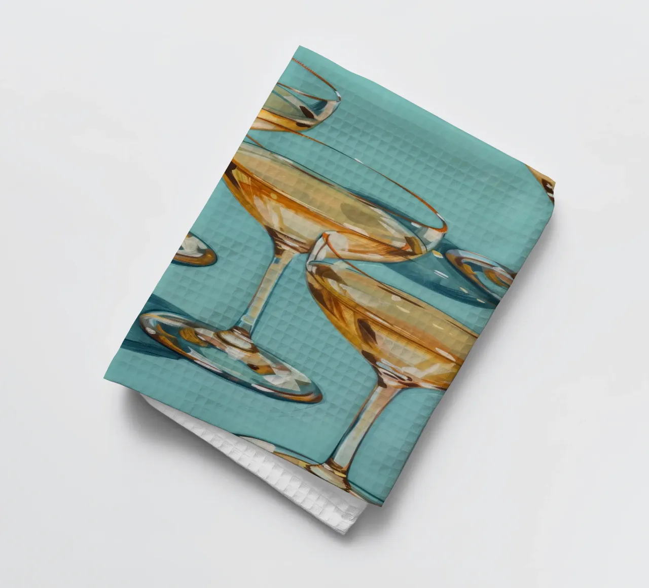 Bicchieri da champagne canovaccio da cucina da Melloi Art Print