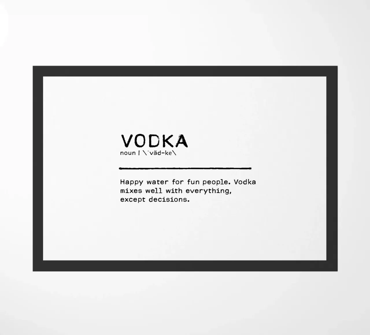 Definizione Citazione - Vodka zerbino da Orara Studio