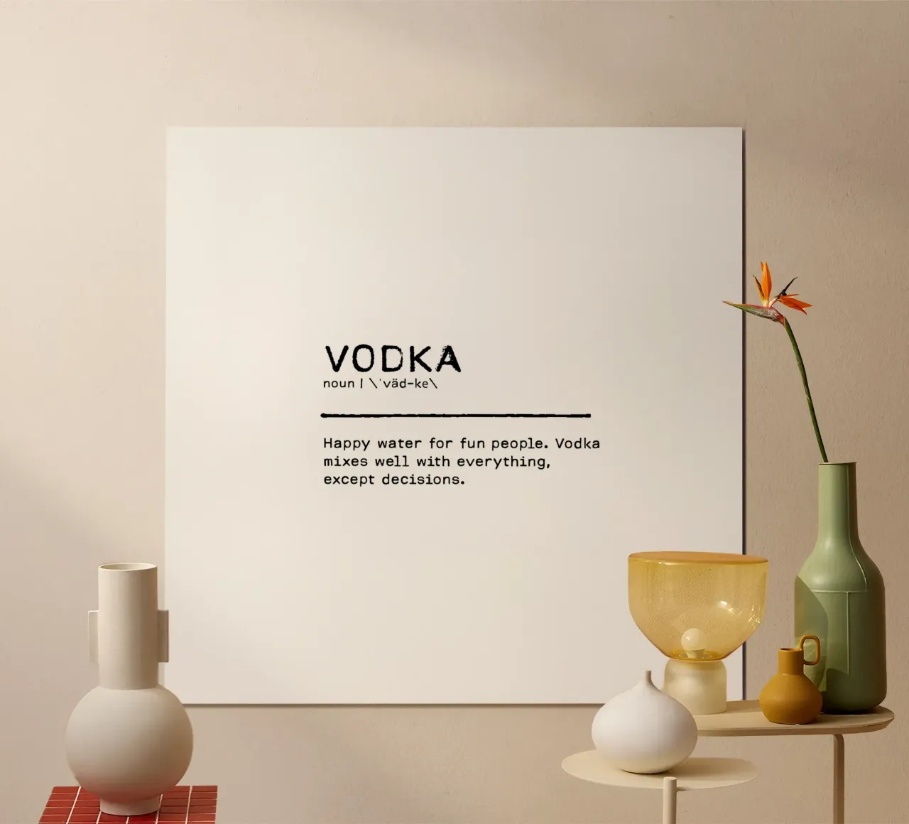 Definition Quote - Wodka Hahnemühle von Orara Studio