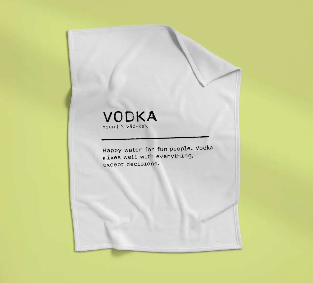 Definizione Citazione - Vodka coperta in pile da Orara Studio