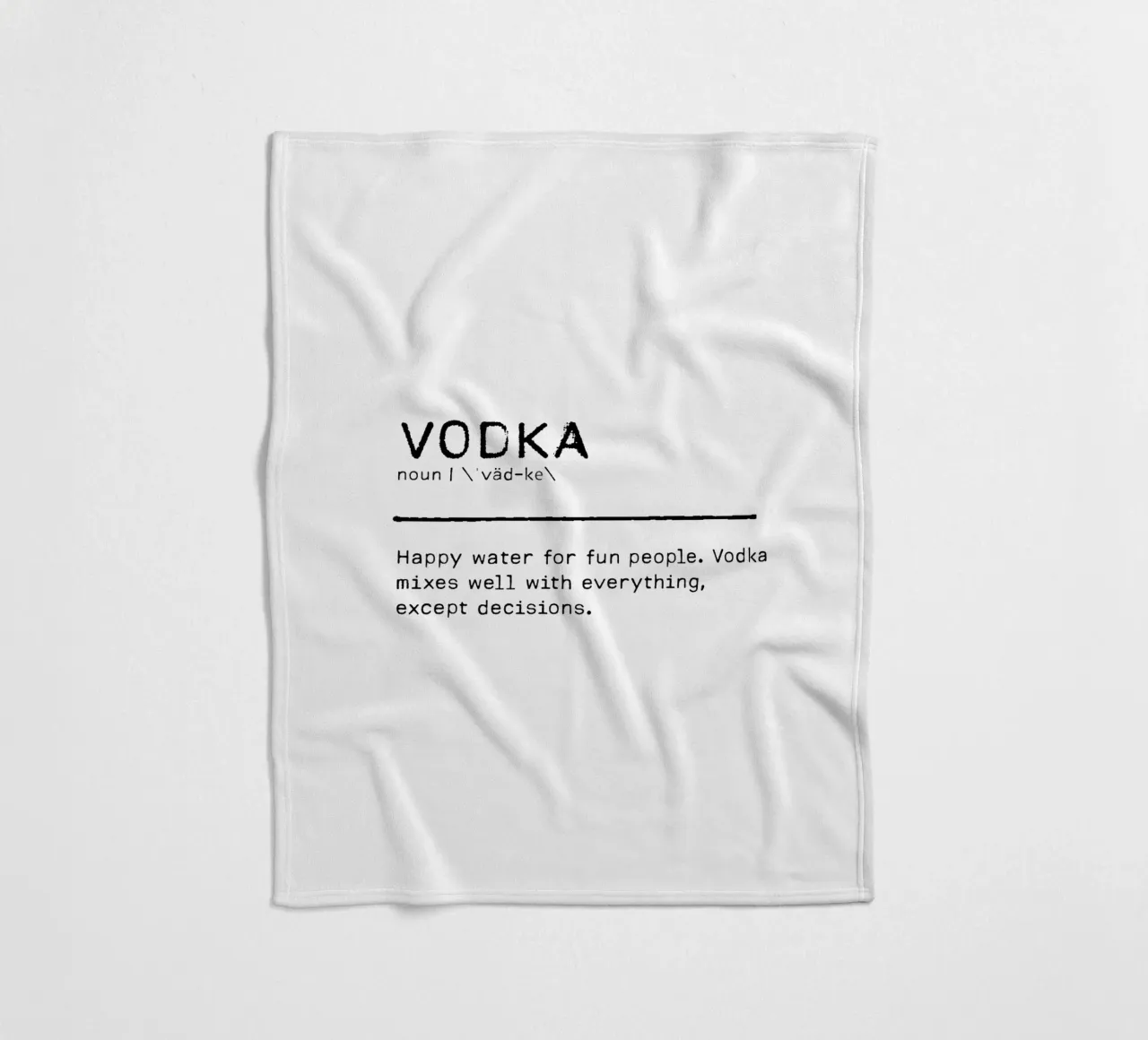 Definizione Citazione - Vodka coperta in pile da Orara Studio