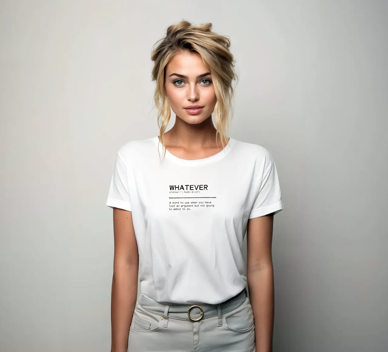 Definition Quote - Whatever women's fitted t-shirt by Orara Studio