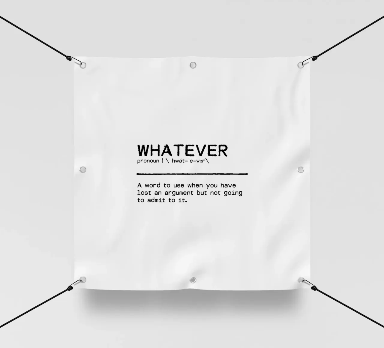 Definition Zitat - Was auch immer PVC Plane von Orara Studio