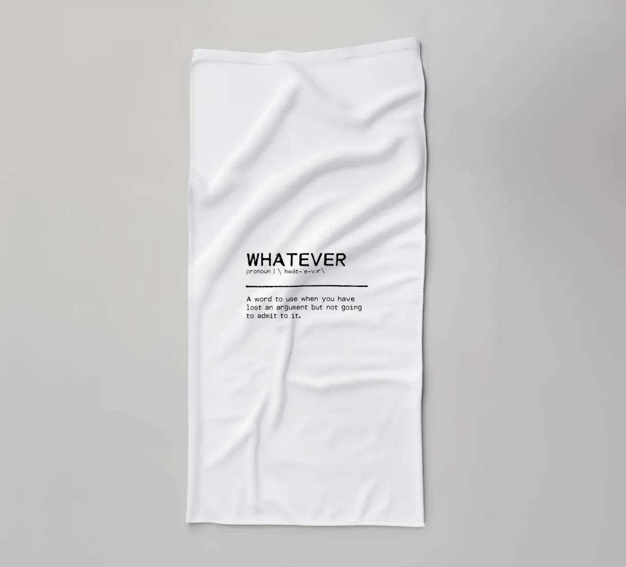 Citation de définition - Quoi qu'il en soit serviette de bain de Orara Studio
