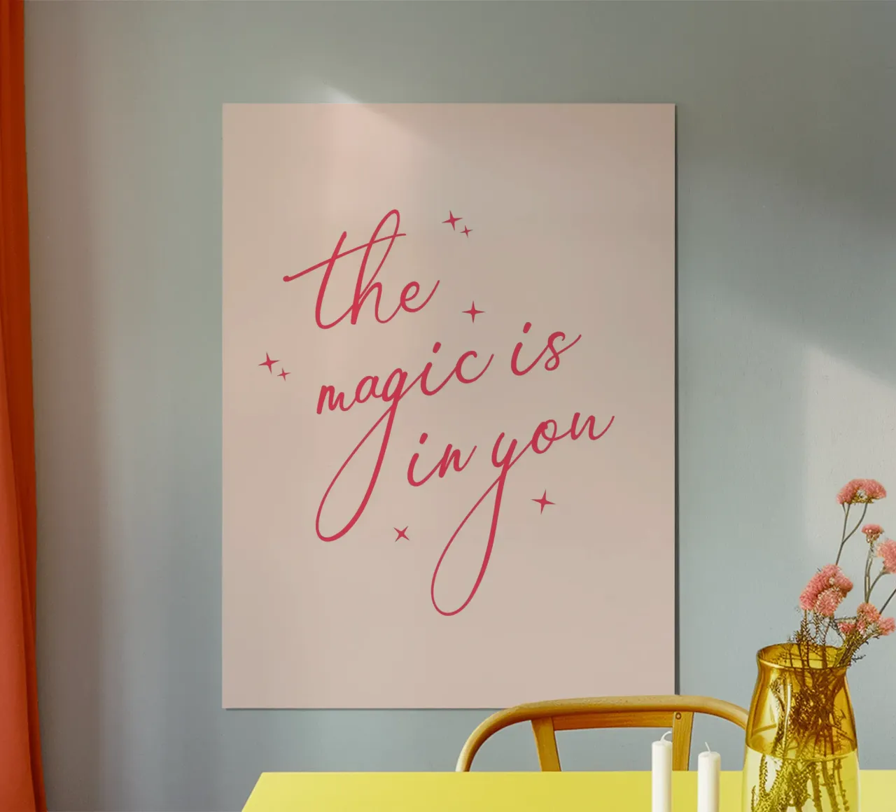 Die Magie liegt in Ihnen Zitat Hahnemühle von Paigaam Studio