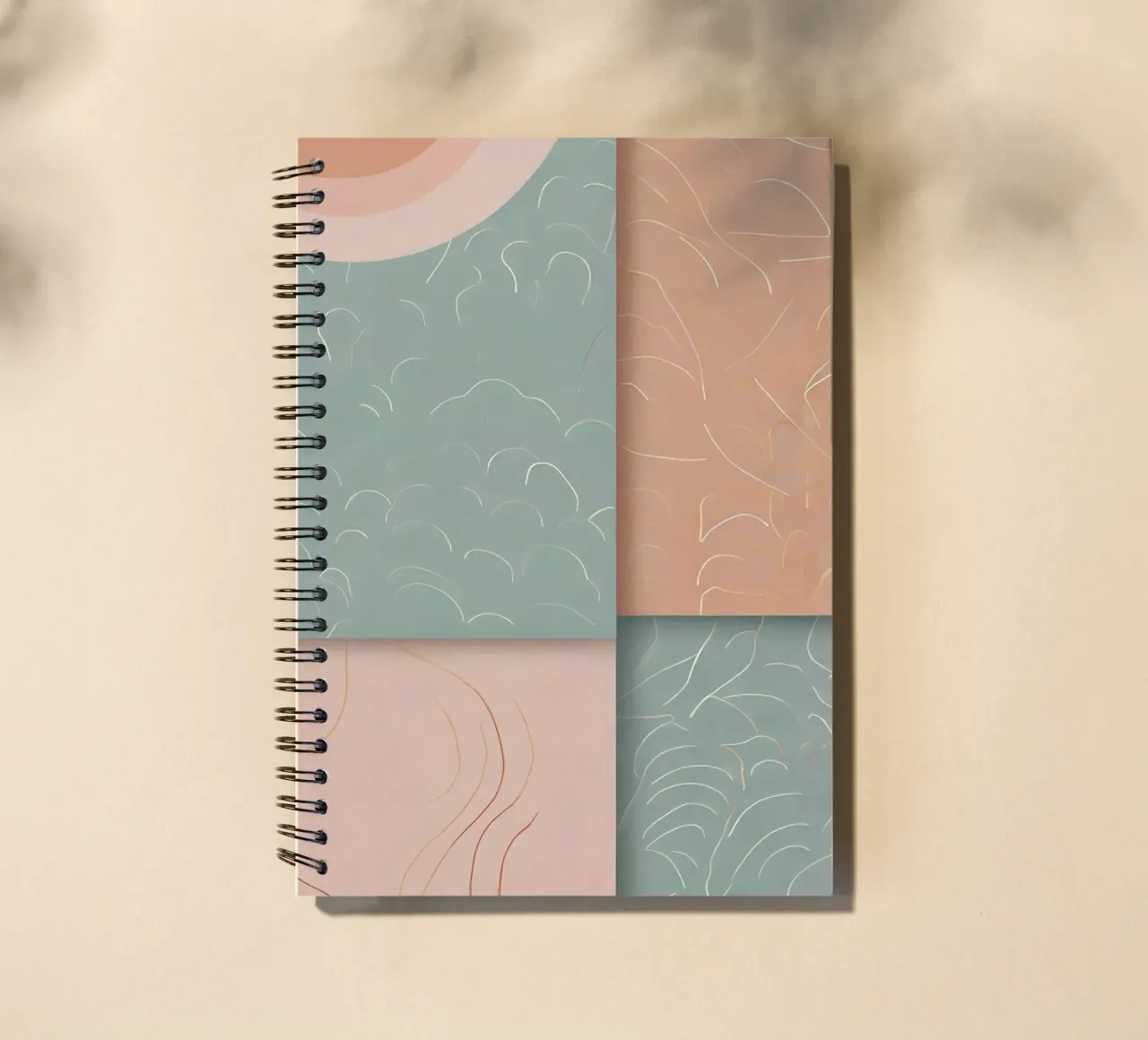 Abstract Pattern spiral notebook by Charnwood Prints