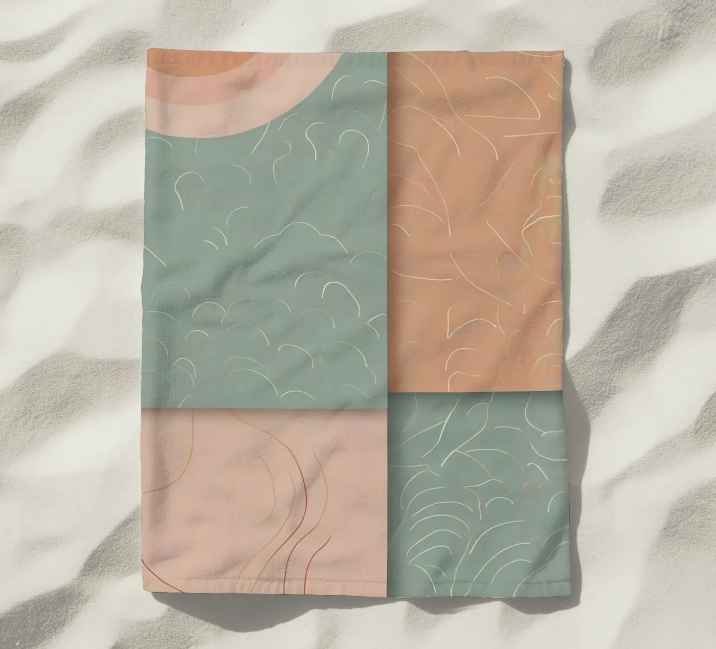 Abstract Pattern Strandtuch von Charnwood Prints