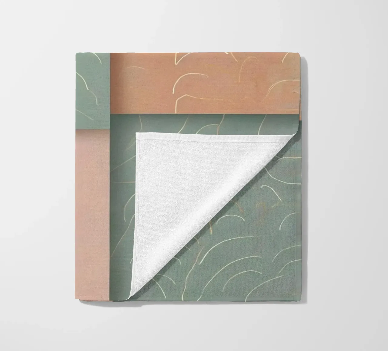 Abstract patroon strandhanddoek van Charnwood Prints