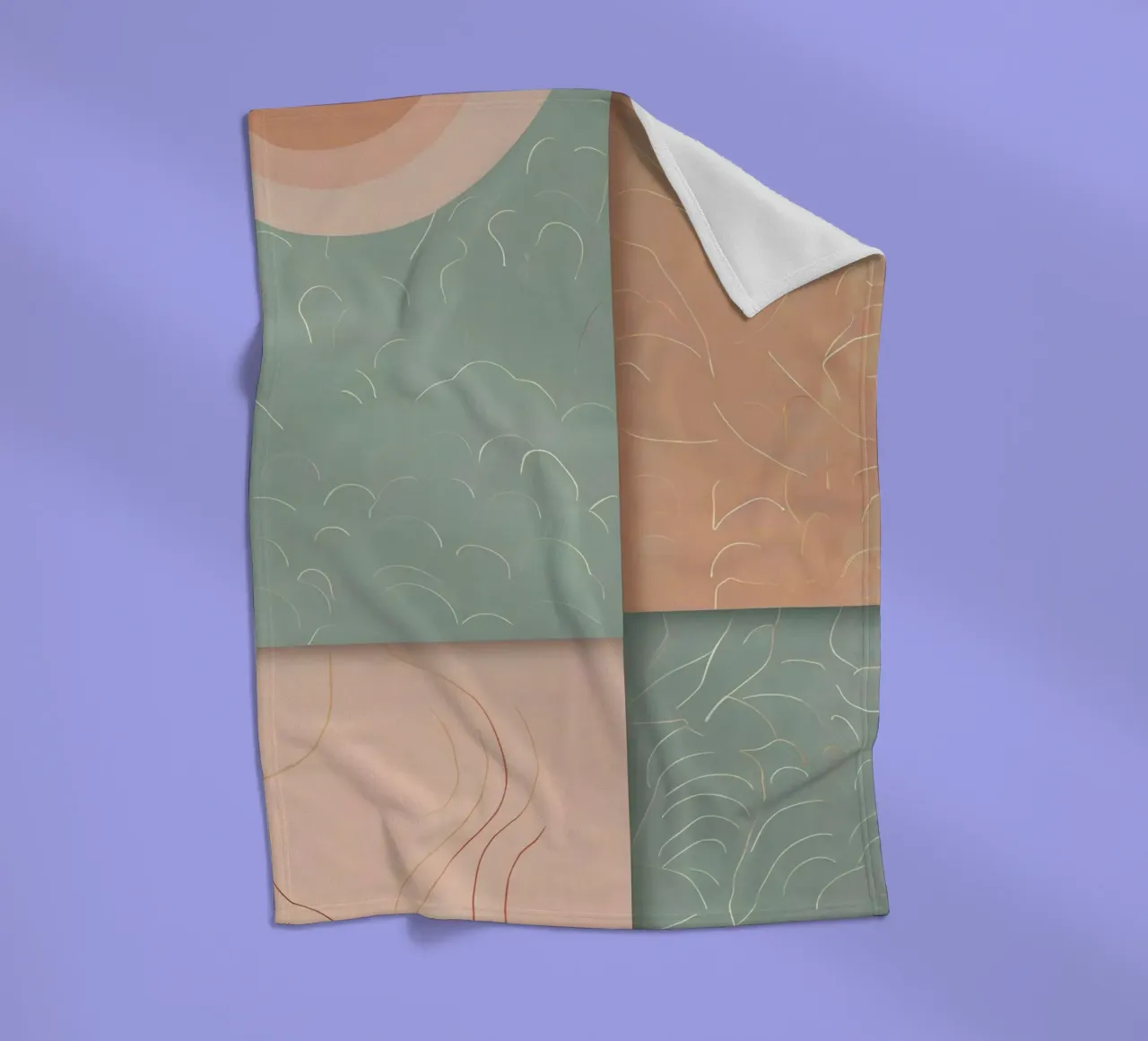 Abstract Pattern fleece blanket by Charnwood Prints