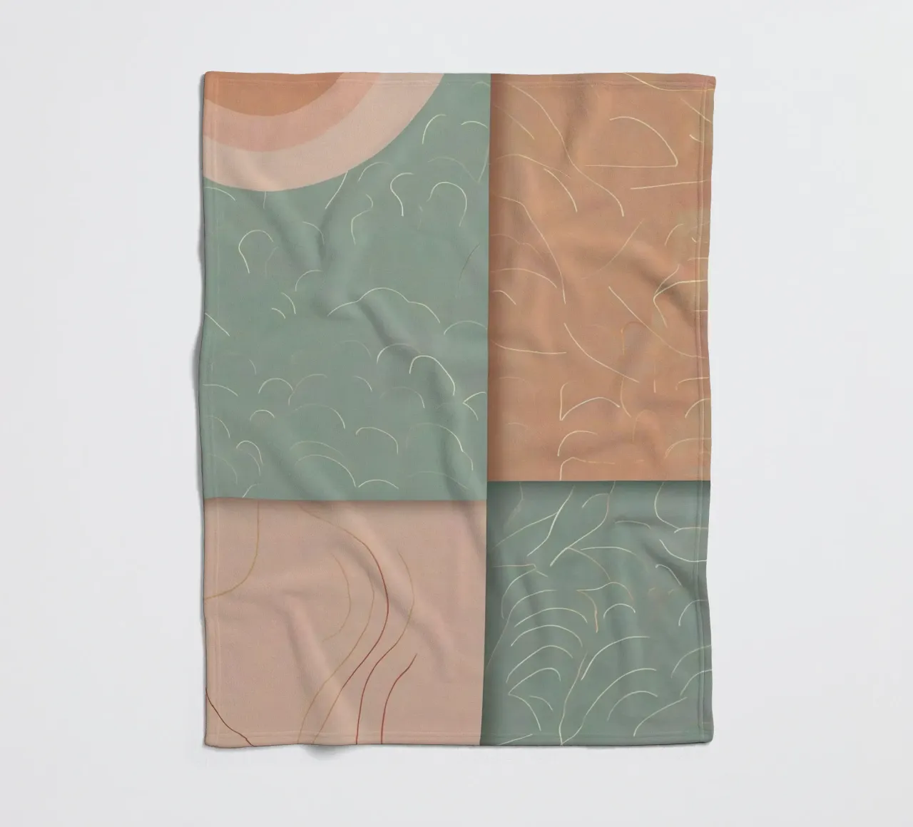 Abstract Pattern fleece blanket by Charnwood Prints