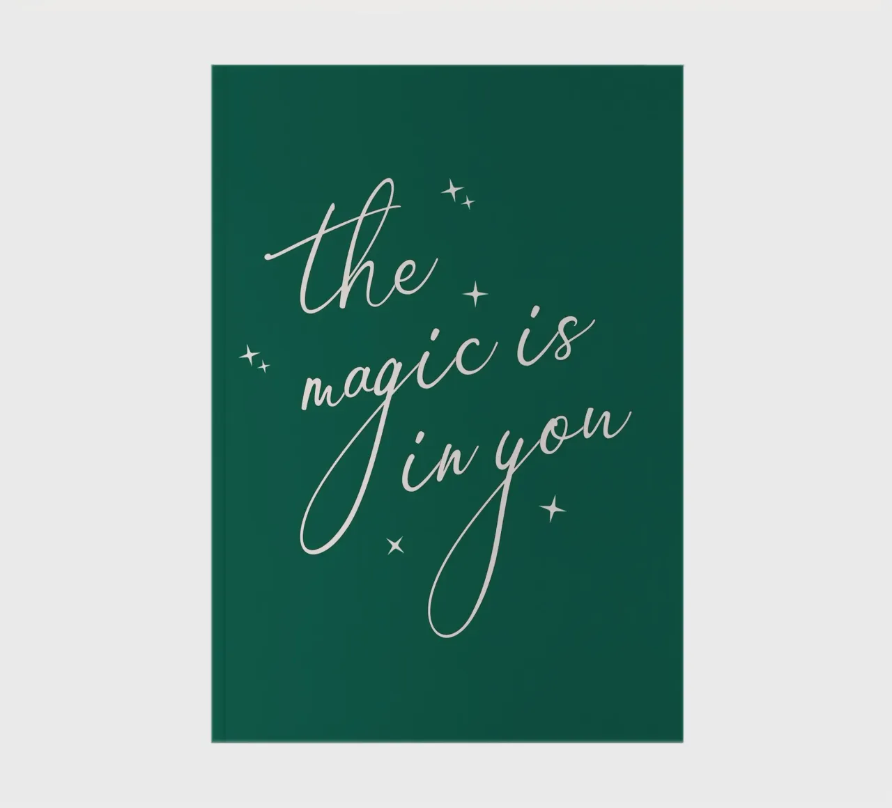 De magie zit in jou quote notitieboek van Paigaam Studio