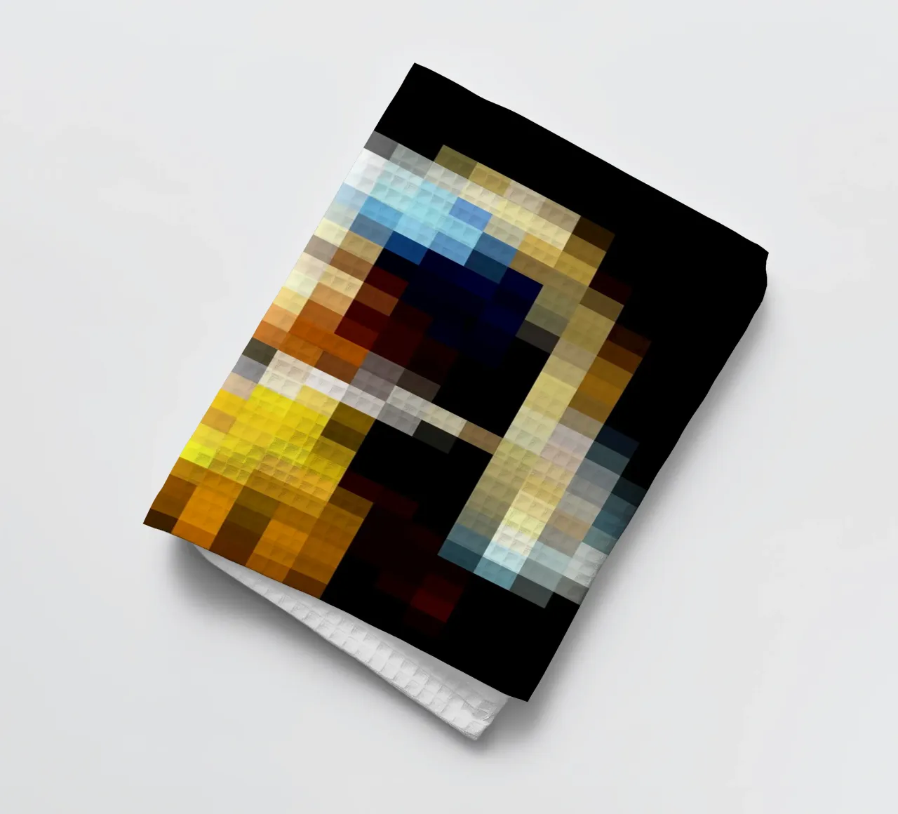 Pixeled Girl with a Pearl Earring canovaccio da cucina da Pixeled