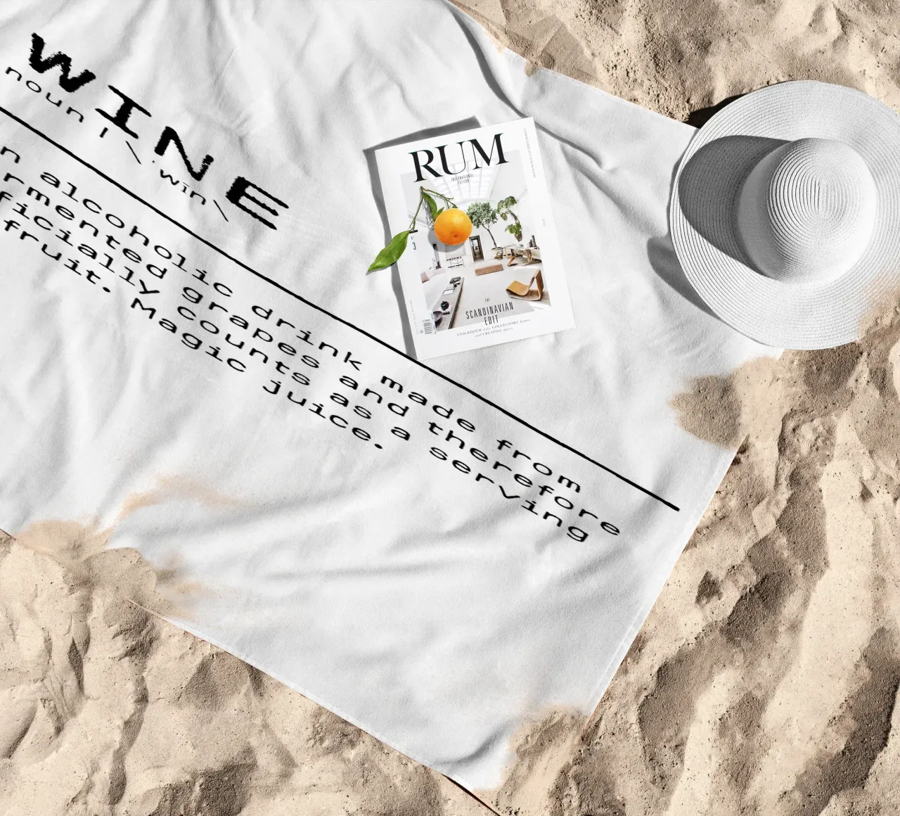 Definizione Citazione - Vino I telo mare da Orara Studio