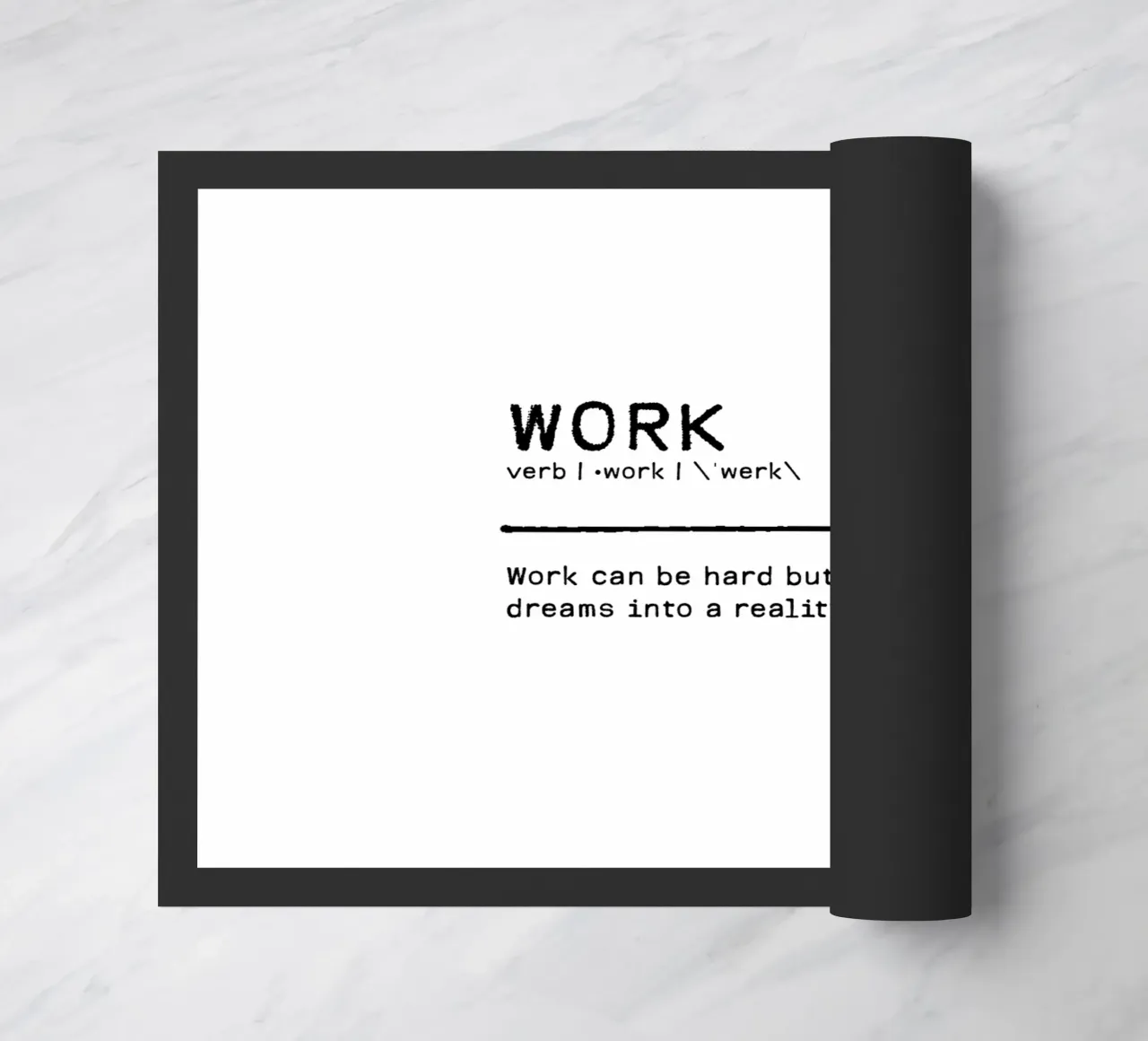 Definition Quote - Work doormat by Orara Studio