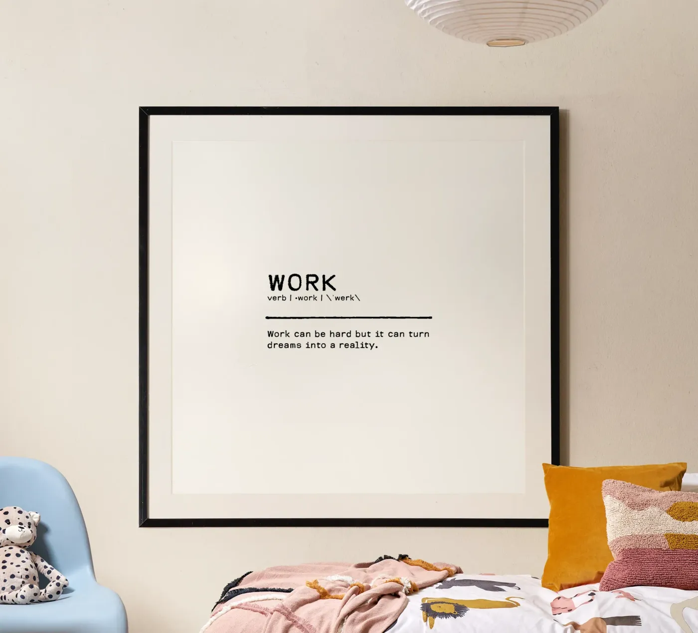 Definition Quote - Work poster by Orara Studio