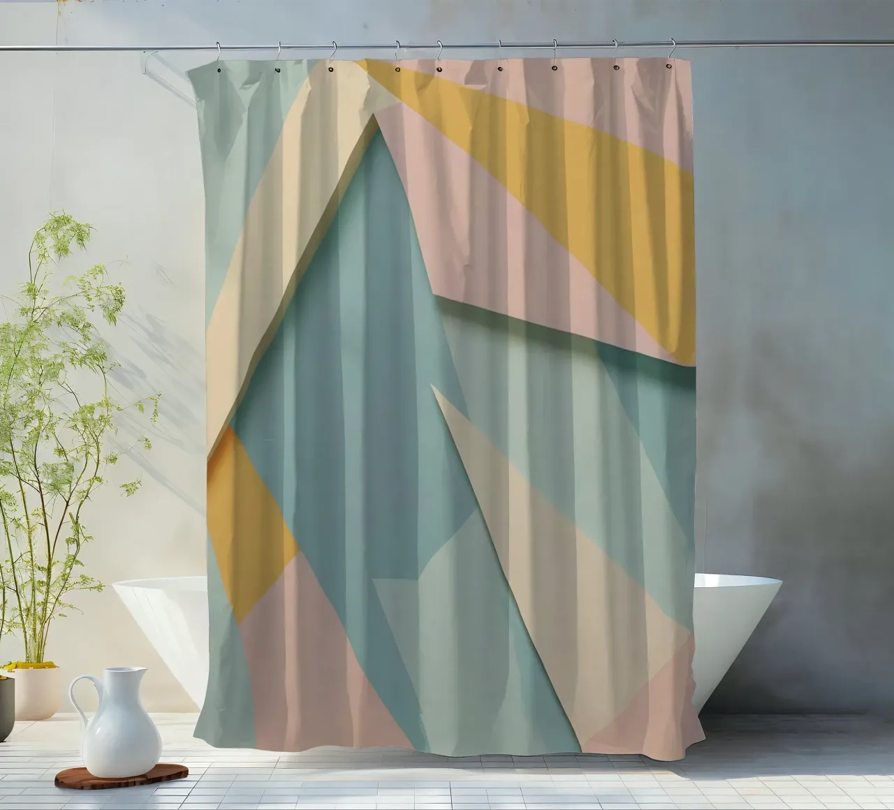 Abstraktes Muster Duschvorhang von Charnwood Prints