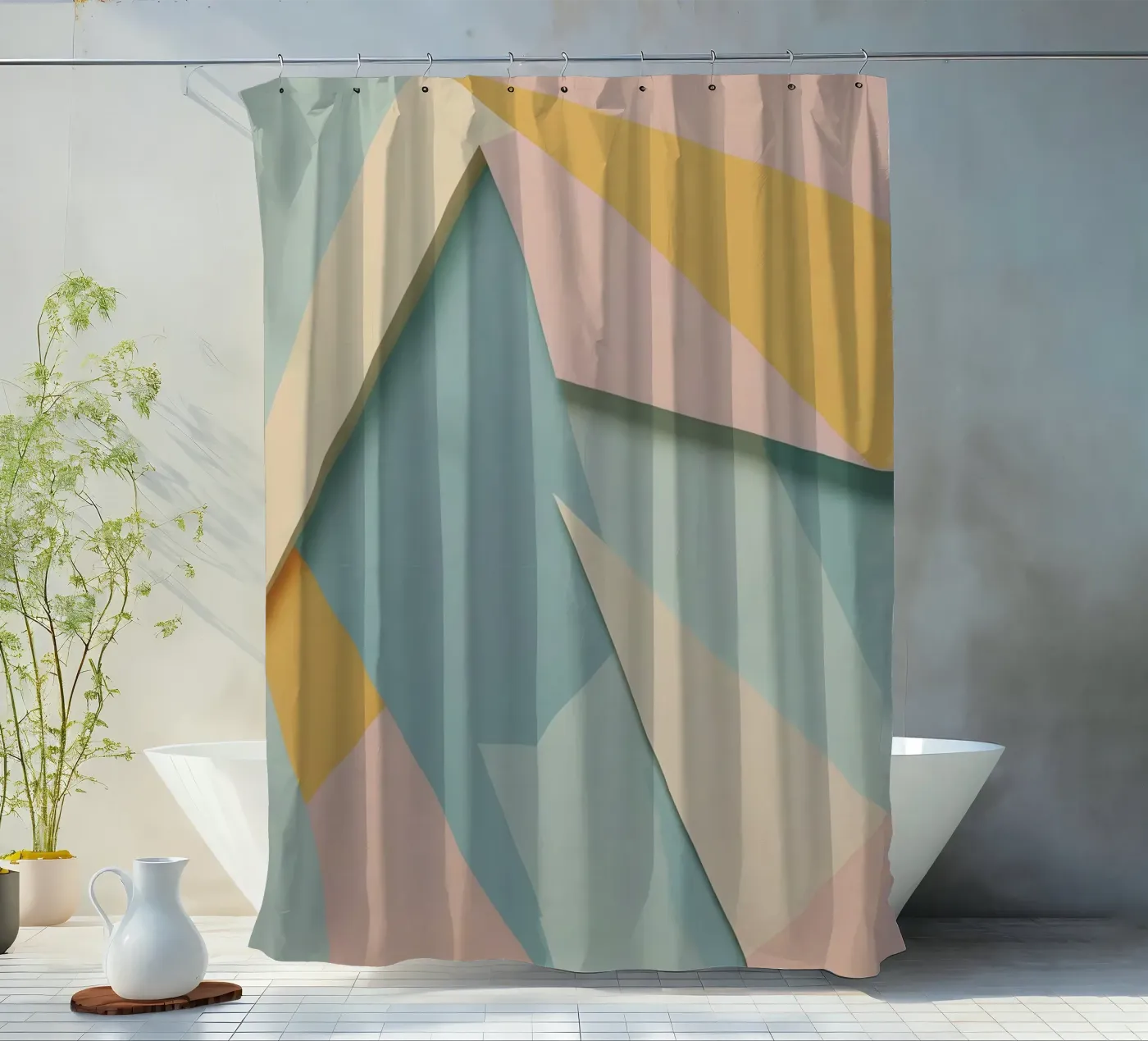 Modello astratto tenda da doccia da Charnwood Prints