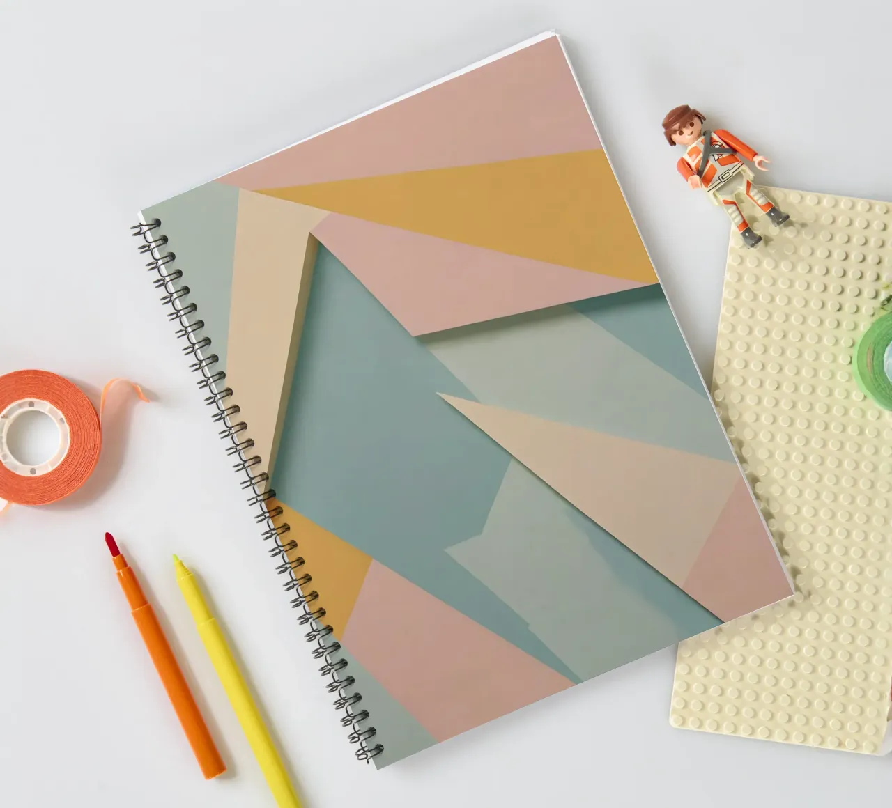Abstract Pattern spiral notebook by Charnwood Prints