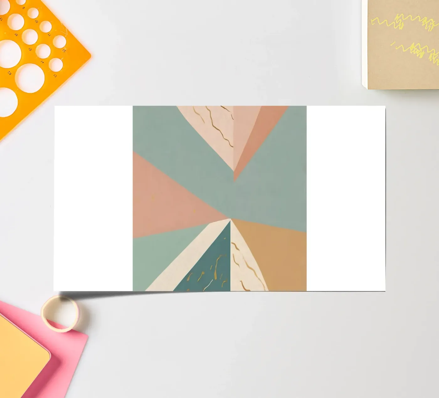 Abstraktes Muster Stickerbogen von Charnwood Prints