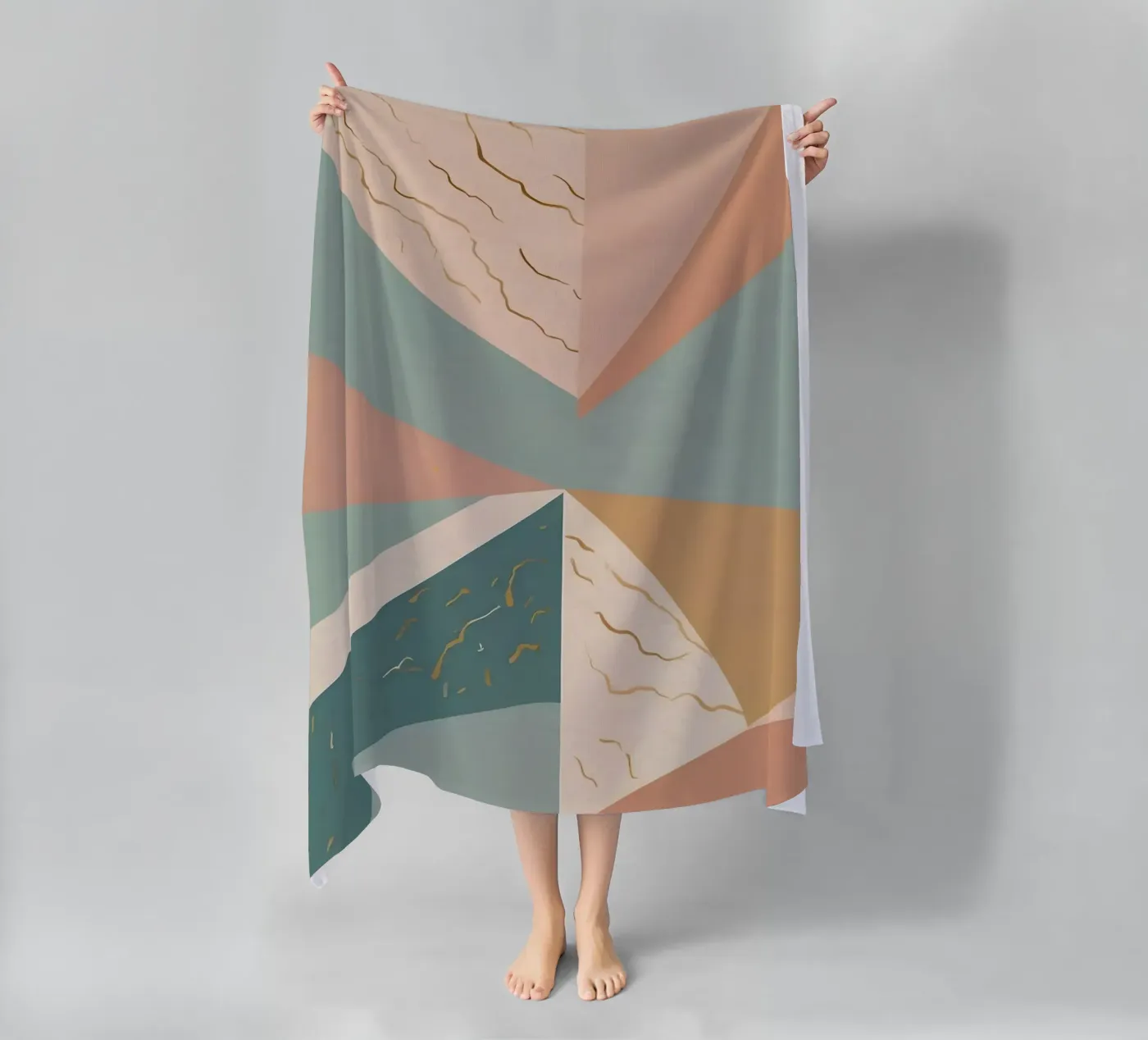 Abstraktes Muster Strandtuch von Charnwood Prints