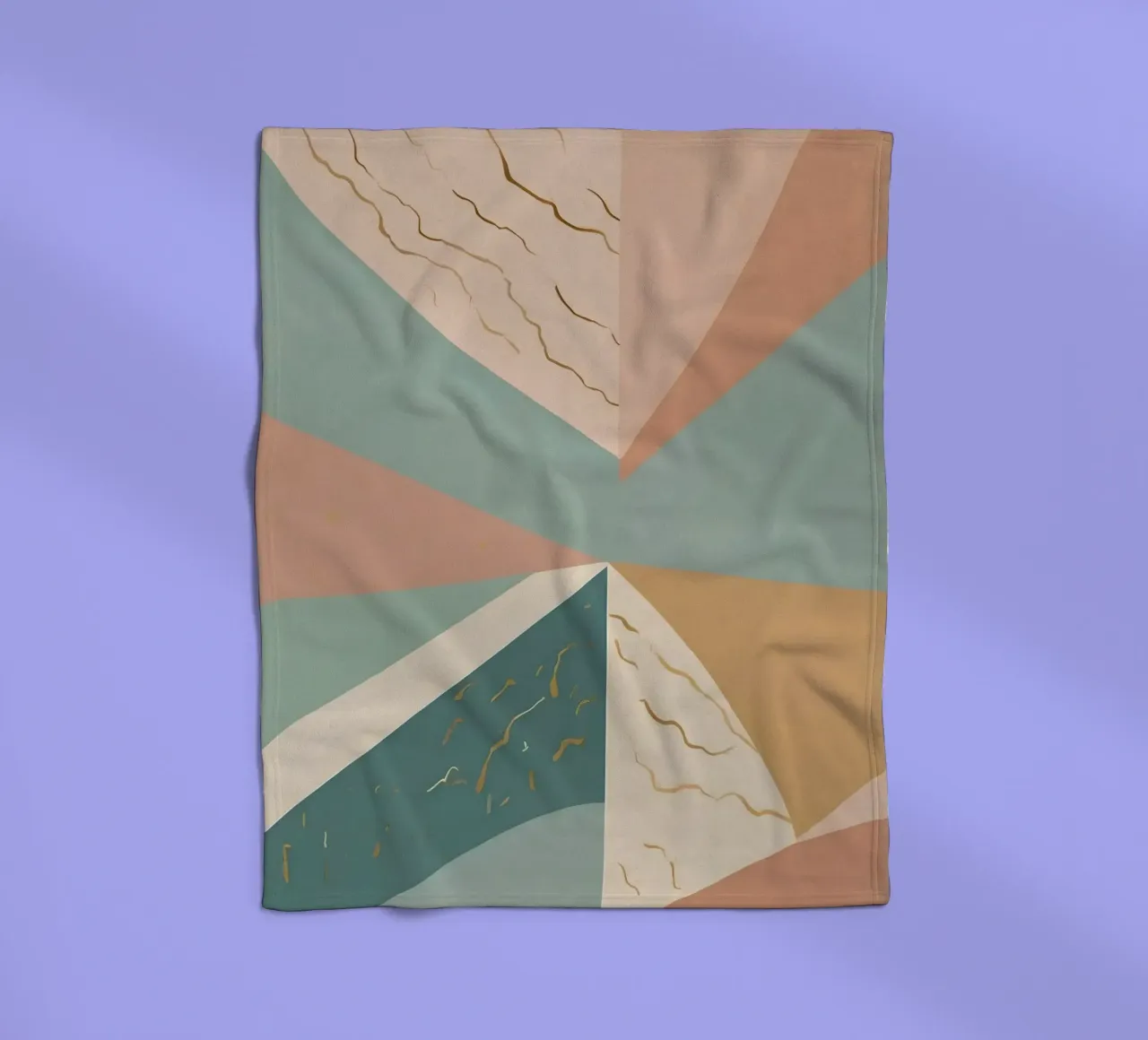 Abstract Pattern fleece blanket by Charnwood Prints