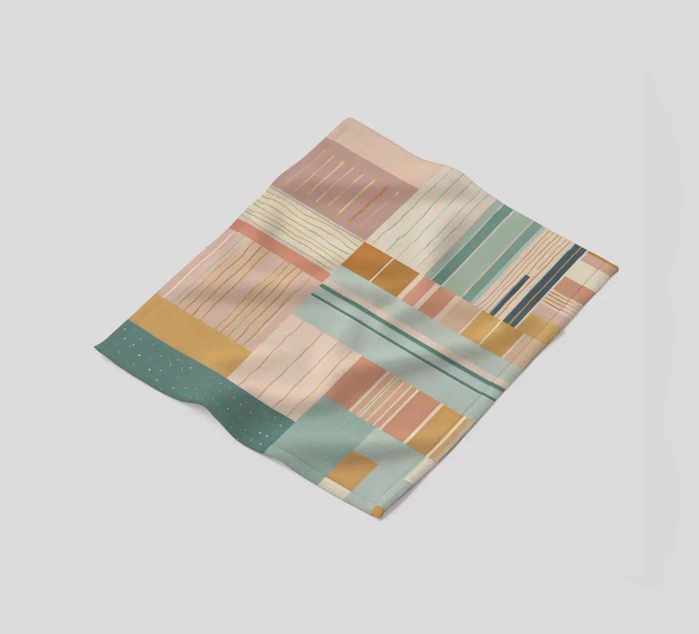 Abstract Pattern plaid polaire de Charnwood Prints