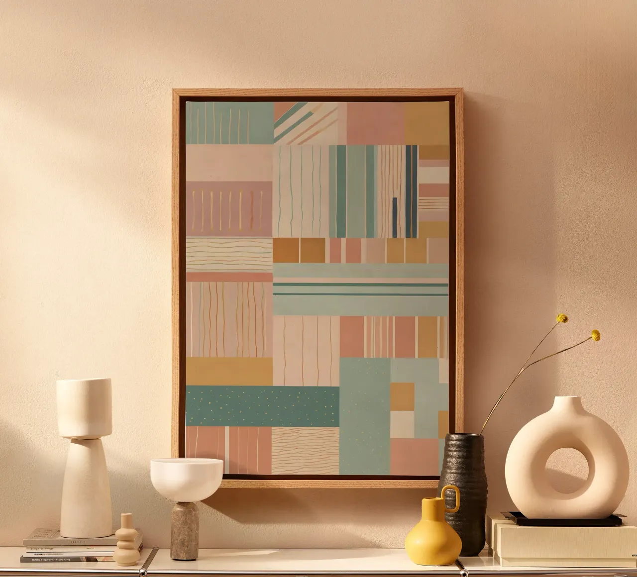 Abstraktes Muster Leinwand von Charnwood Prints