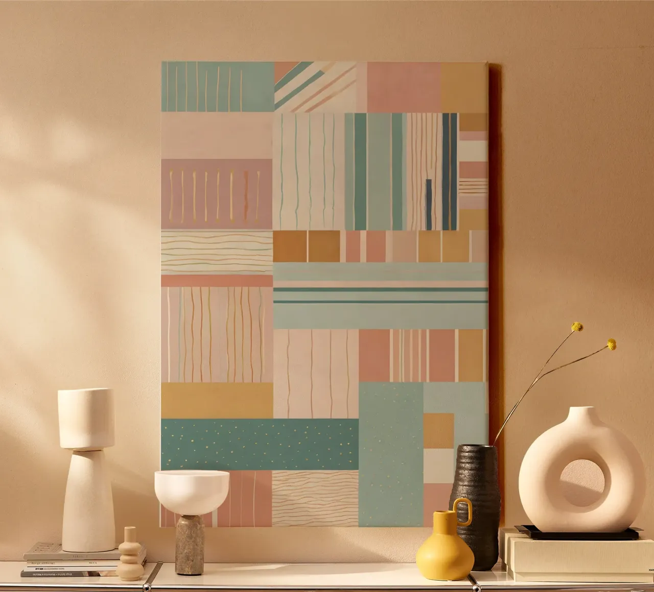 Abstraktes Muster Leinwand von Charnwood Prints