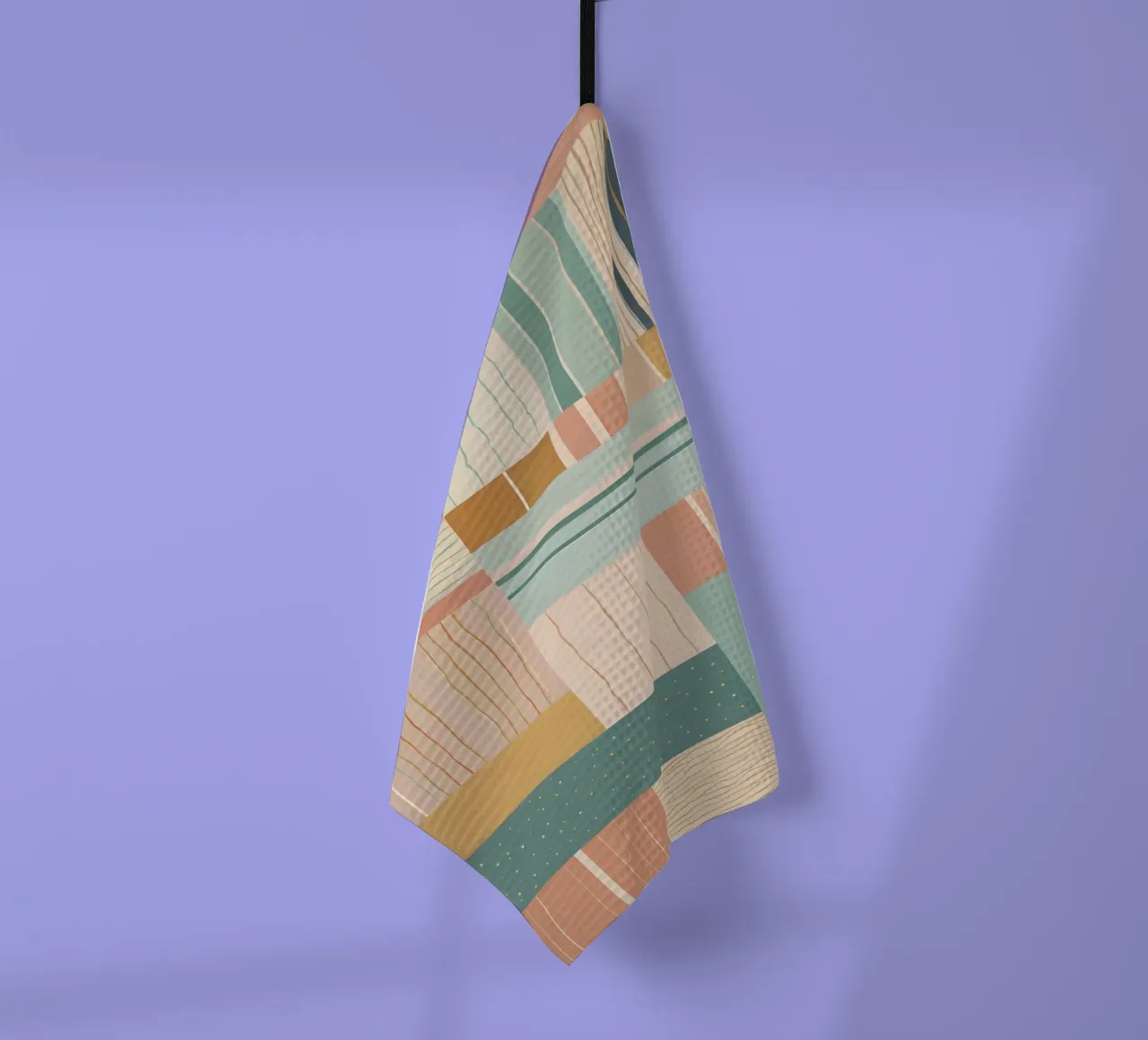 Abstract Pattern tea towel by Charnwood Prints