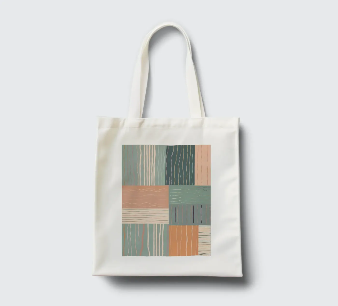 Modello astratto borsa in juta da Charnwood Prints