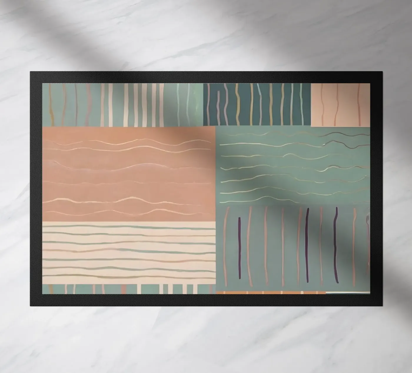 Abstract patroon deurmat van Charnwood Prints