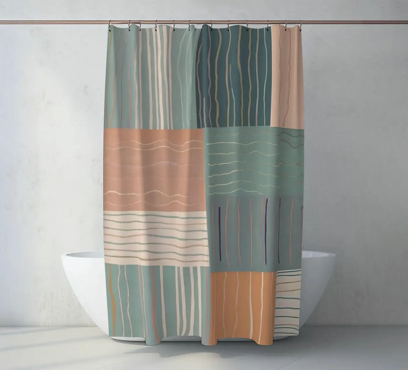 Modello astratto tenda da doccia da Charnwood Prints