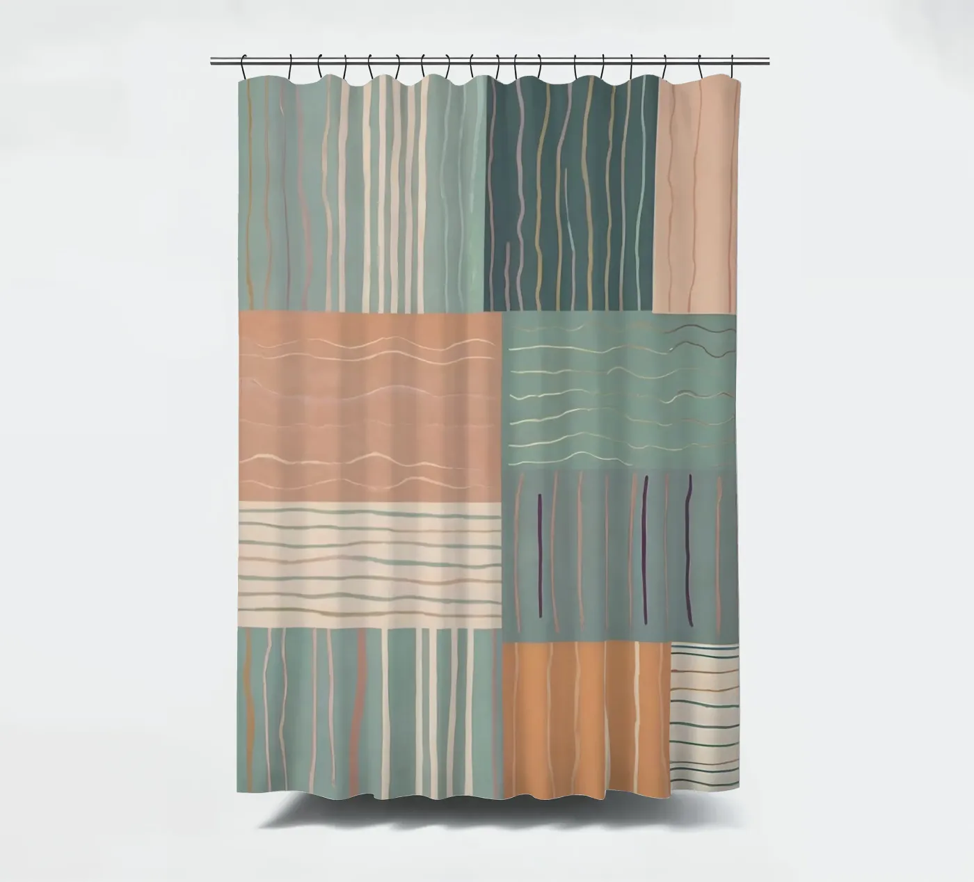 Abstraktes Muster Duschvorhang von Charnwood Prints