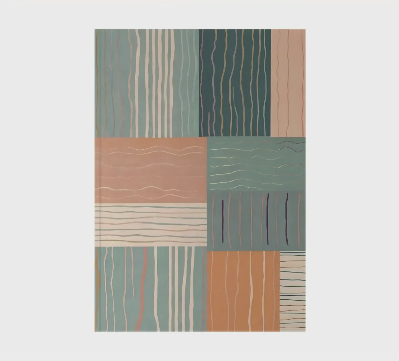 Motif abstrait carnet de notes de Charnwood Prints