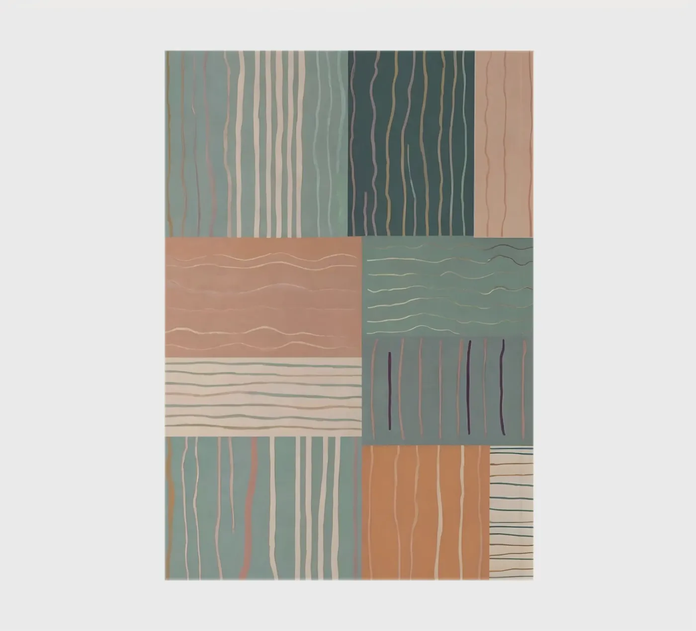 Motif abstrait carnet de Charnwood Prints