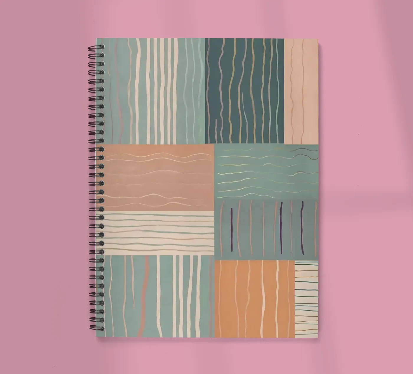 Abstract Pattern spiral notebook by Charnwood Prints