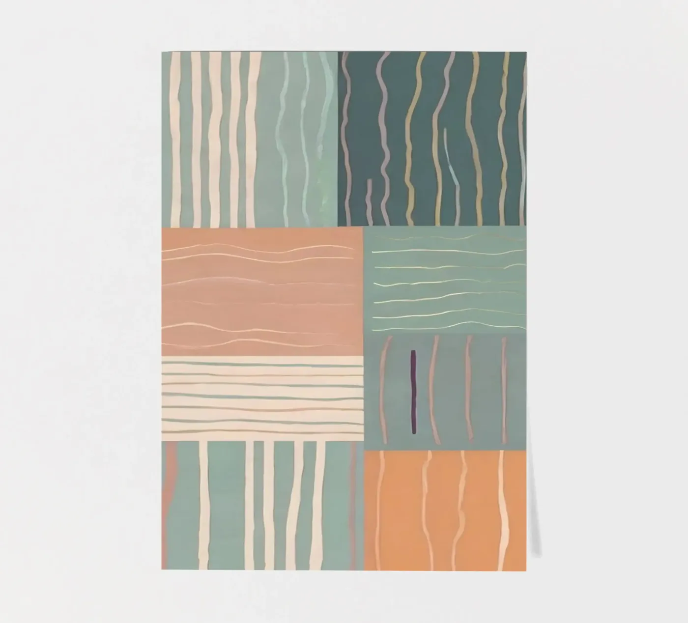 Abstract patroon stickervel van Charnwood Prints