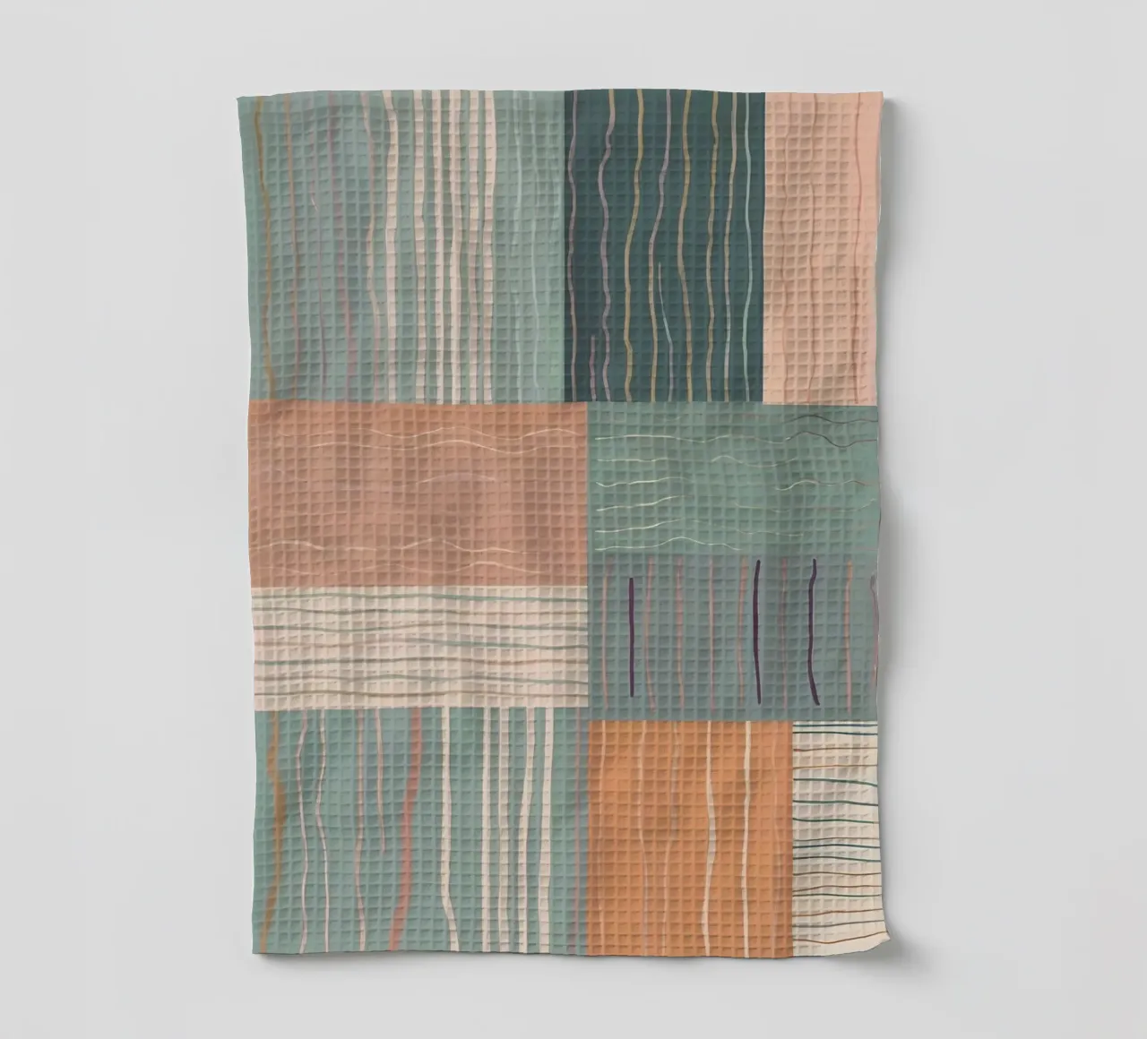 Abstract Pattern tea towel by Charnwood Prints
