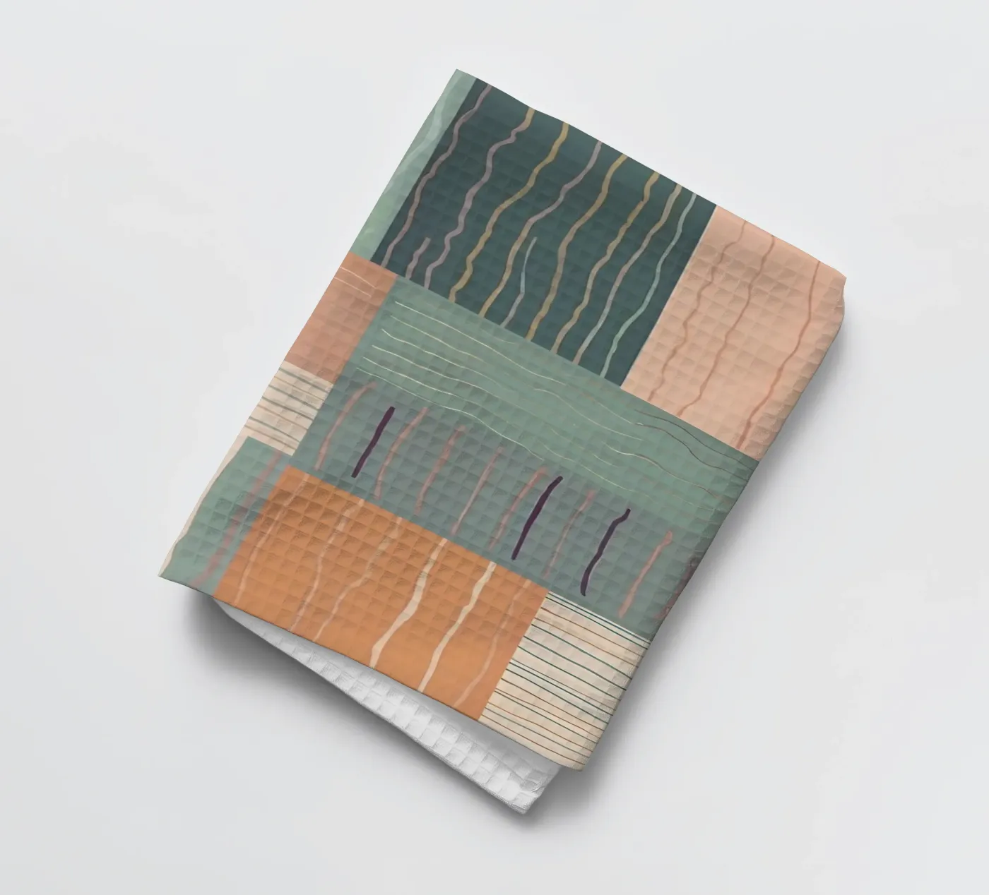Abstract Pattern tea towel by Charnwood Prints
