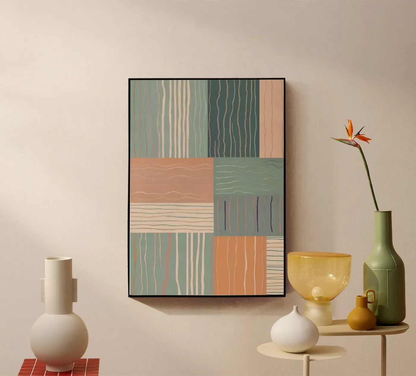Modello astratto plexiglass da Charnwood Prints