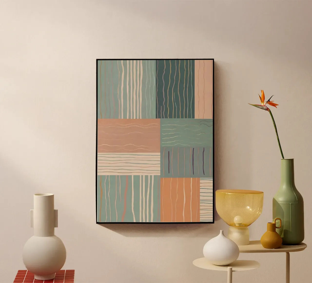 Modello astratto plexiglass da Charnwood Prints