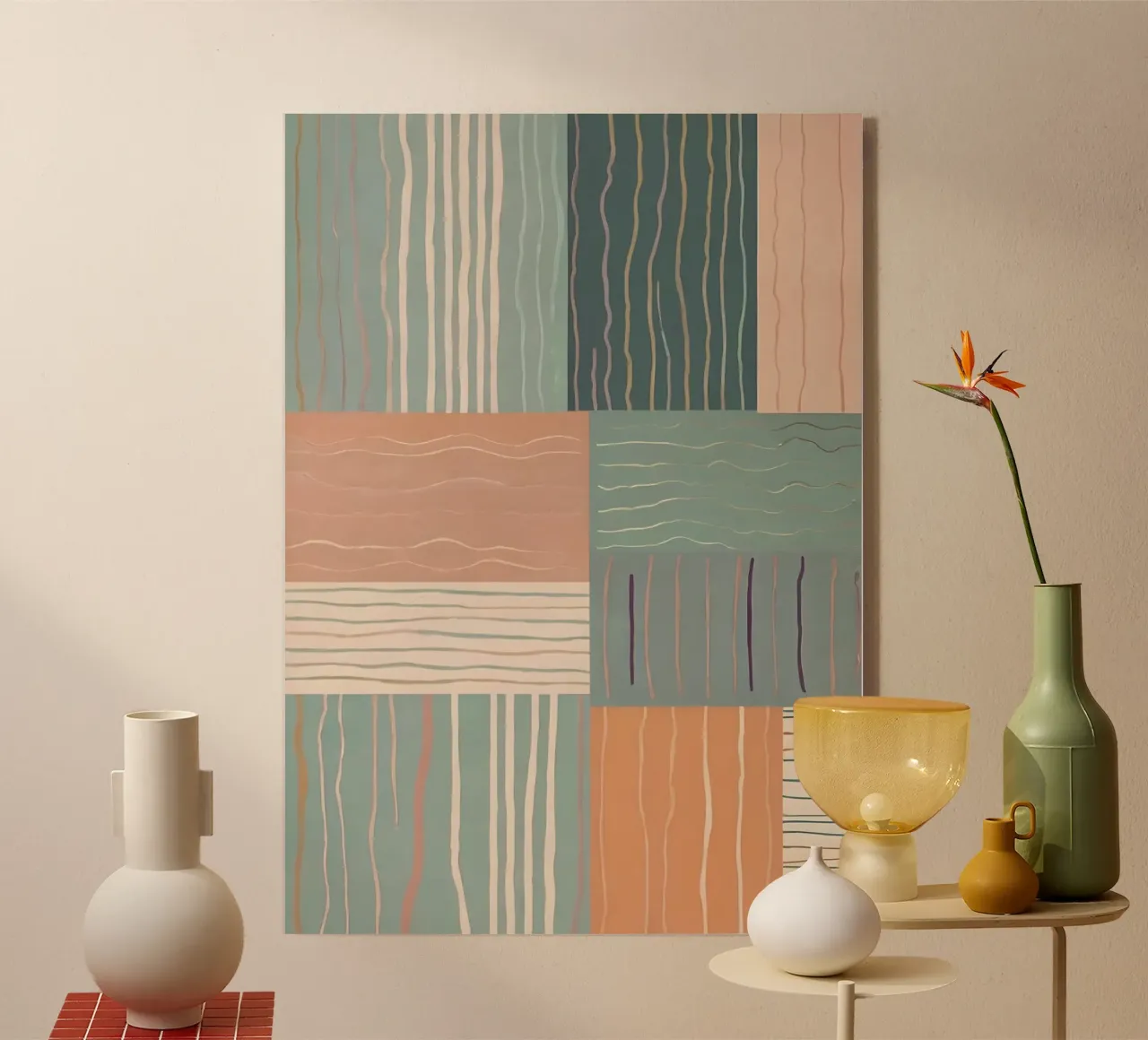 Modello astratto plexiglass da Charnwood Prints