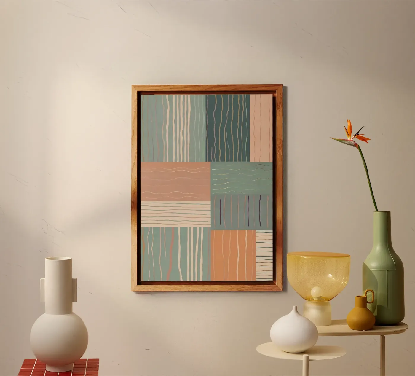 Abstract patroon forex-plaat van Charnwood Prints