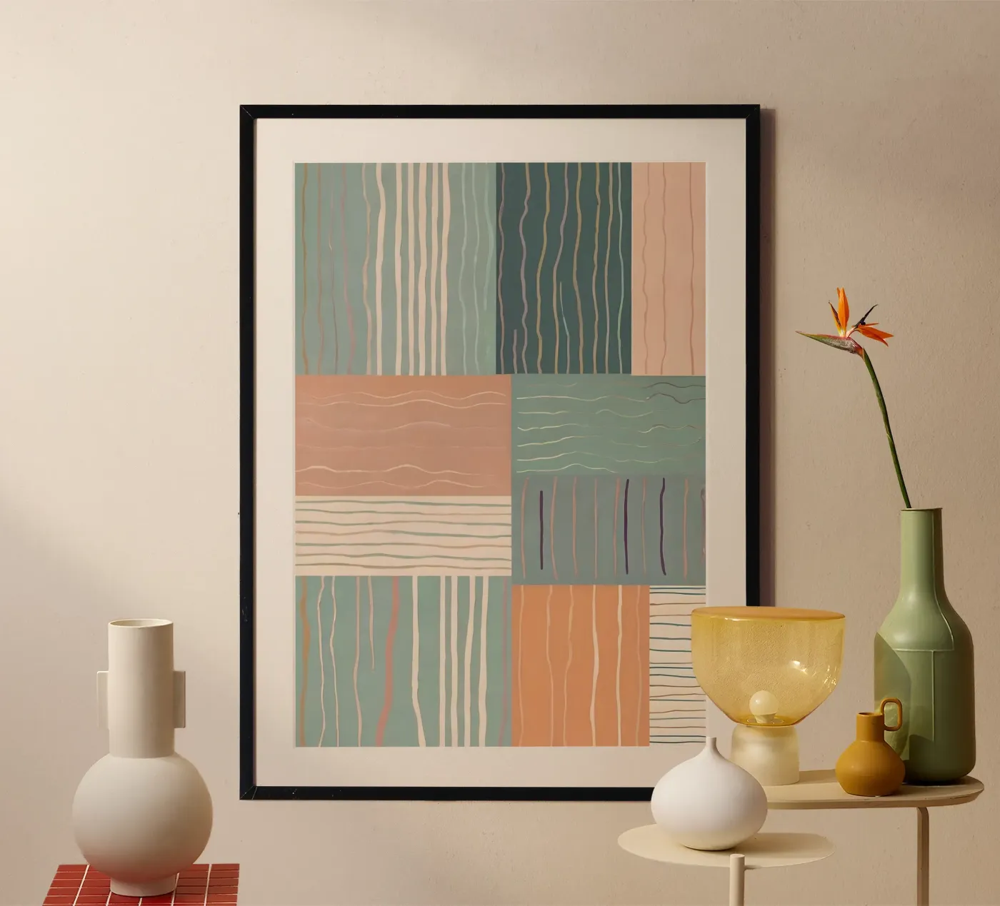 Abstract Pattern poster by Charnwood Prints