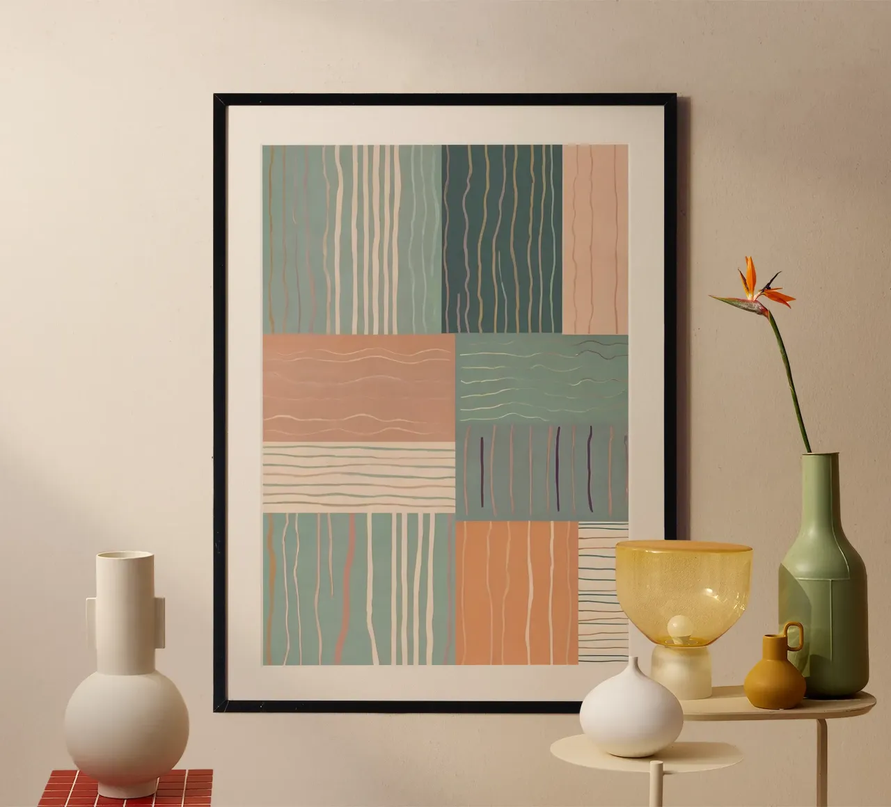 Abstract Pattern poster by Charnwood Prints
